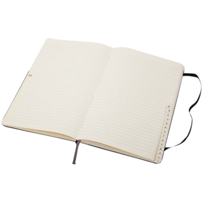 Adresboek Moleskine large 130x210mm hard cover lijn zwart