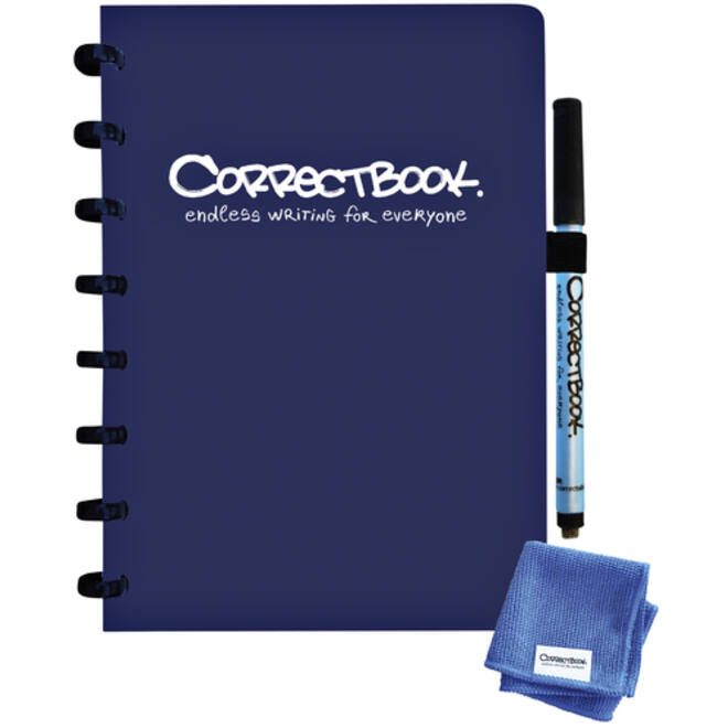 Notitieboek Correctbook A5 lijn 40blz midnight blue