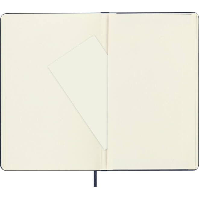 Notitieboek Moleskine large 130x210mm blanco hard cover sapphire blue