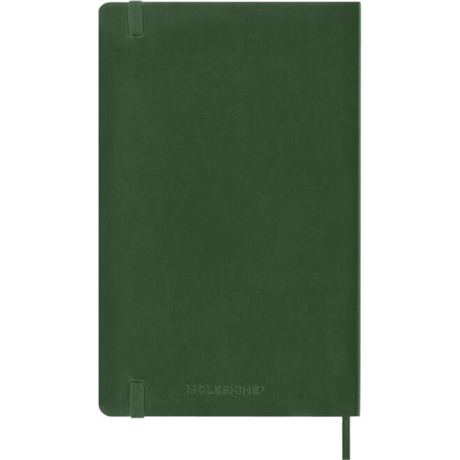 Notitieboek Moleskine large 130x210mm blanco soft cover myrtle green