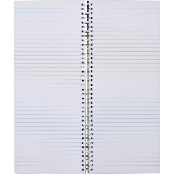 Notitieboek 135x330mm lijn 160blz 70gr spiraal oranje