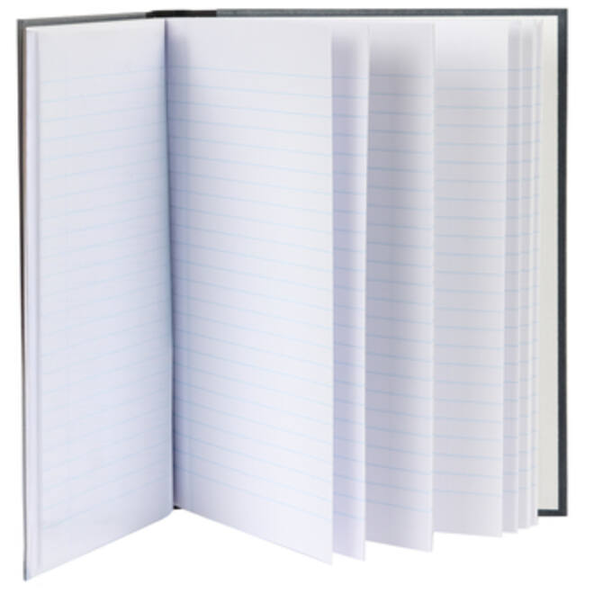 Notitieboek Djois Atlanta Excellent genaaid 210x165mm 96blz lijn grijs gewolkt