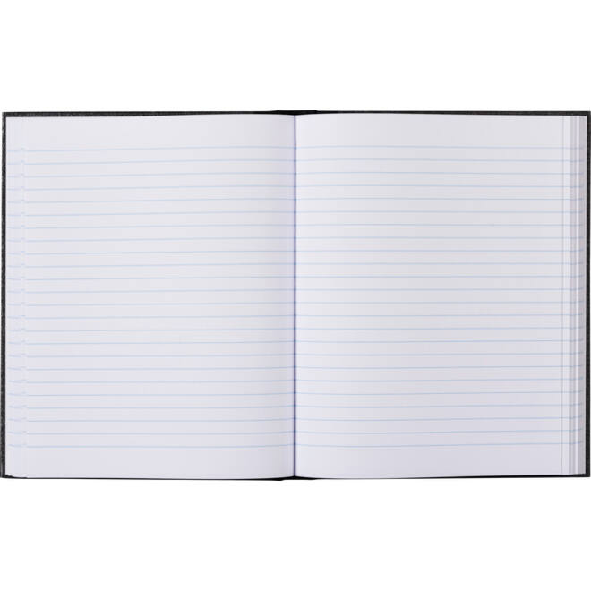 Register breedkwarto 288blz lijn grijs gewolkt