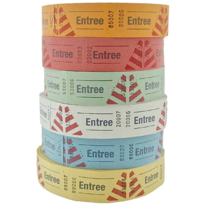 Entreebewijs Combicraft nummering 1-1000 wit