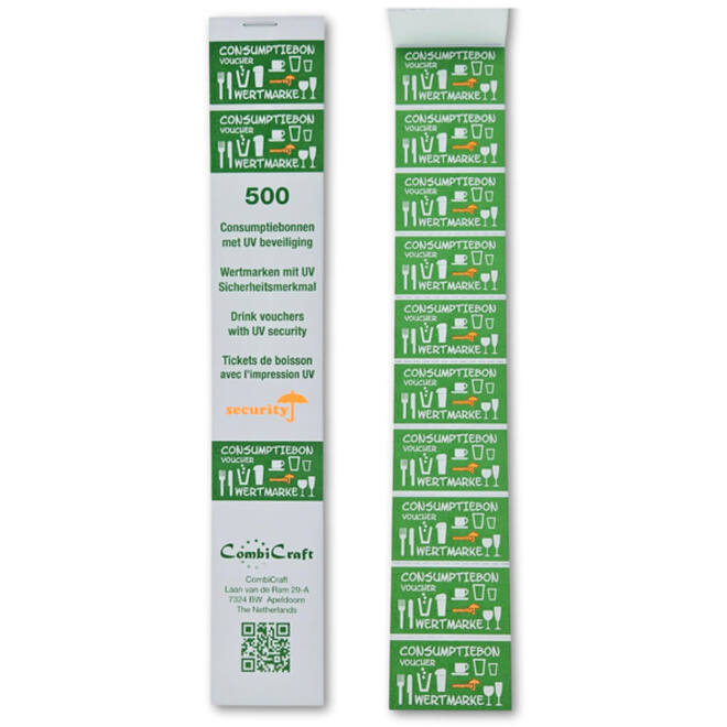 Consumptiebon Combicraft UV beveiliging 500 stuks groen