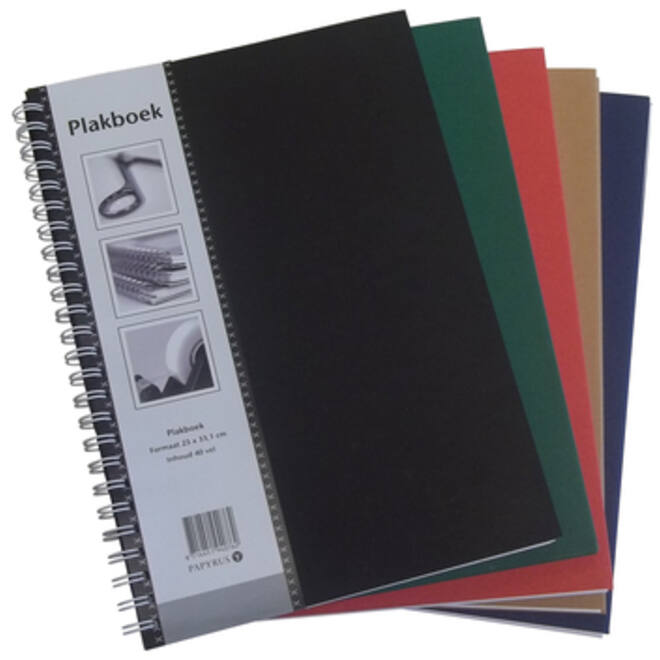 Plakboek Papyrus 330x230mm 40vel assorti