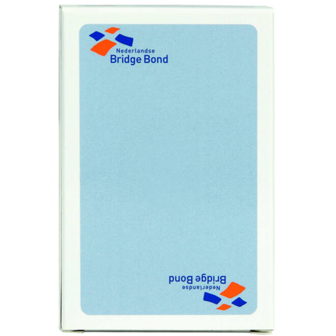 Speelkaarten bridgebond blauw