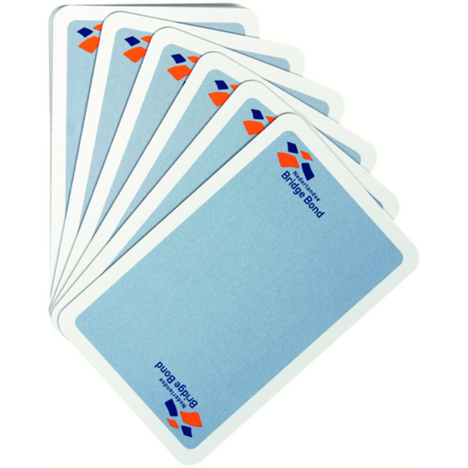 Speelkaarten bridgebond blauw