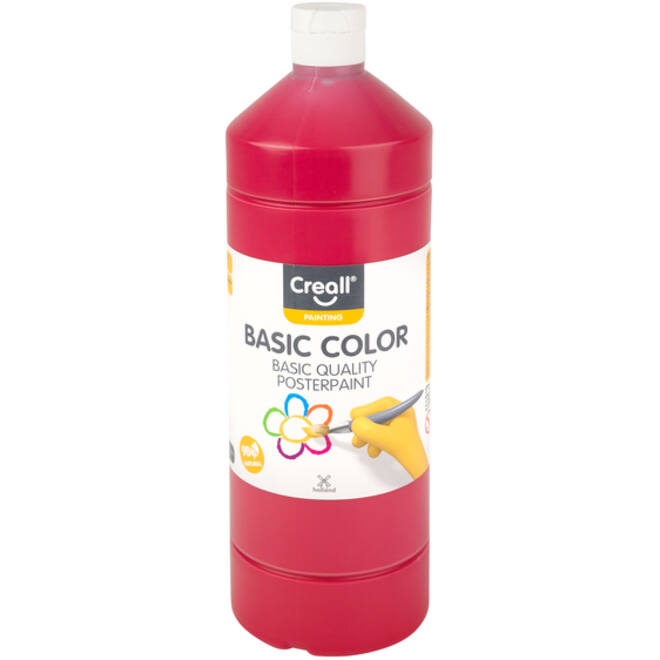 Plakkaatverf Creall basic rood 1000ml