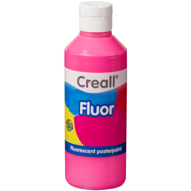 Plakkaatverf Creall fluor roze 250ml