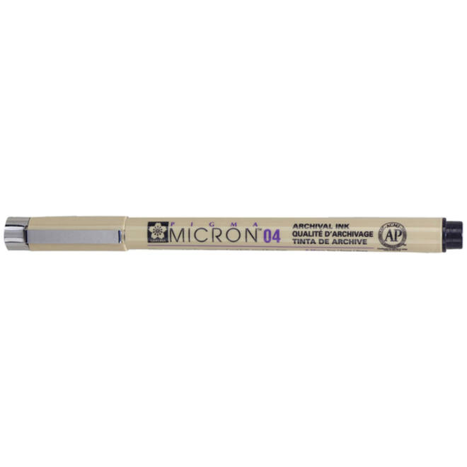 Fineliner Sakura pigma micron 04 zwart 0.4mm