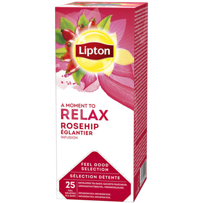 Thee Lipton Relax Rozenbottel 25stuks