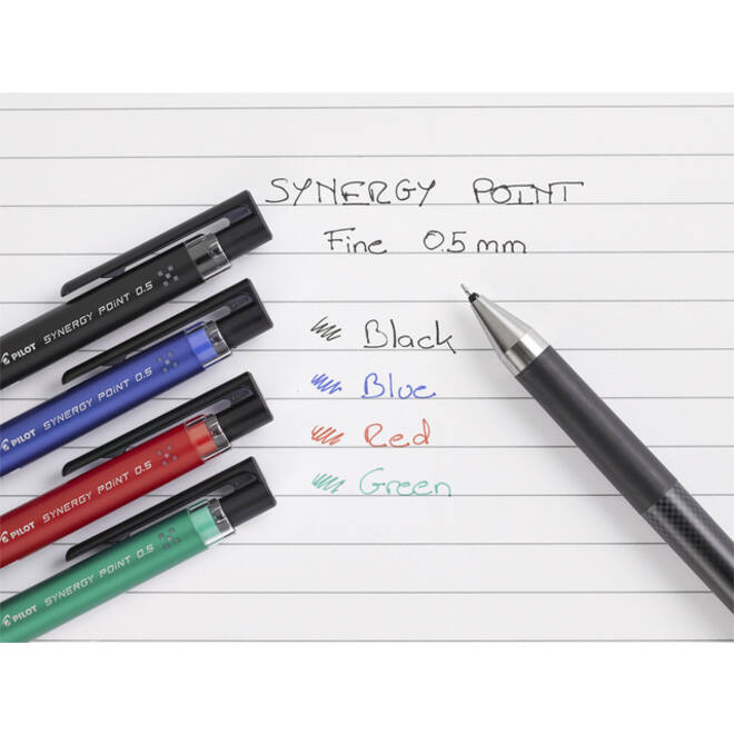Gelschrijver Pilot Synergy point fijn zwart
