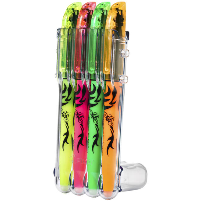 Markeerstift Pilot friXion assorti Set2Go à 4 stuks