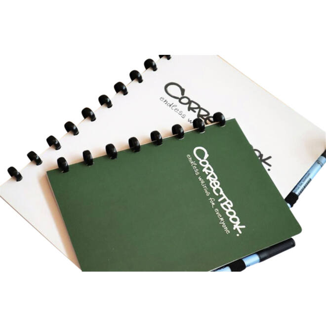 Notitieboek Correctbook A5 lijn 40blz forest green