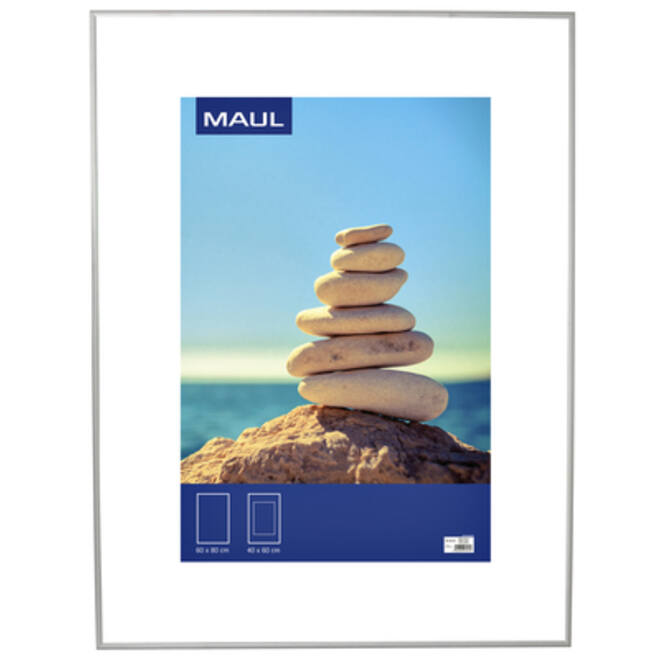 Fotolijst MAUL design 60x80cm aluminium frame zilver