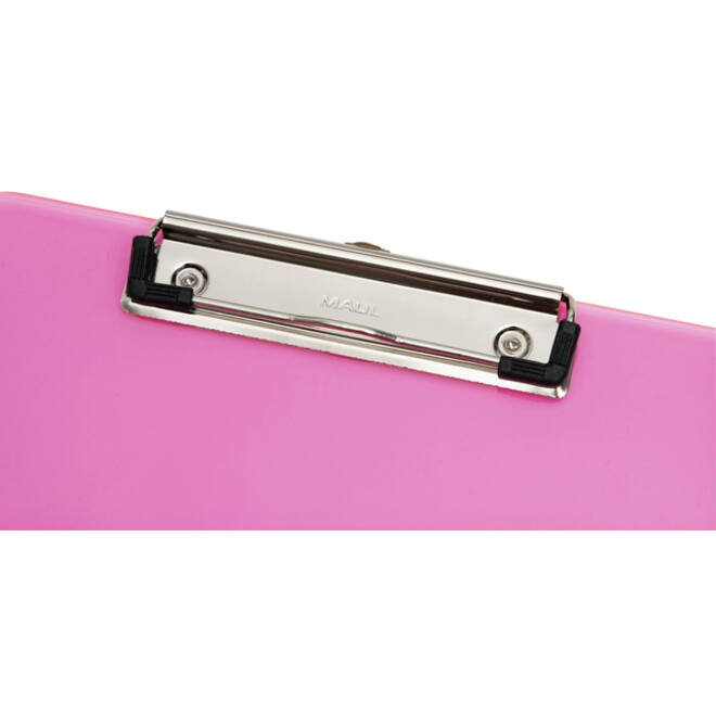 Klembord MAUL A4 staand transparant PS neon roze