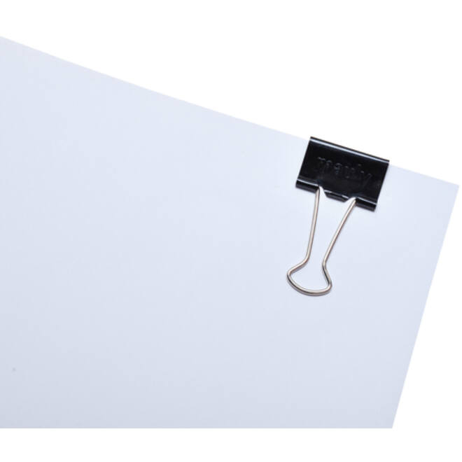 Papierklem MAUL 215 foldback 25mm capaciteit 9mm zwart