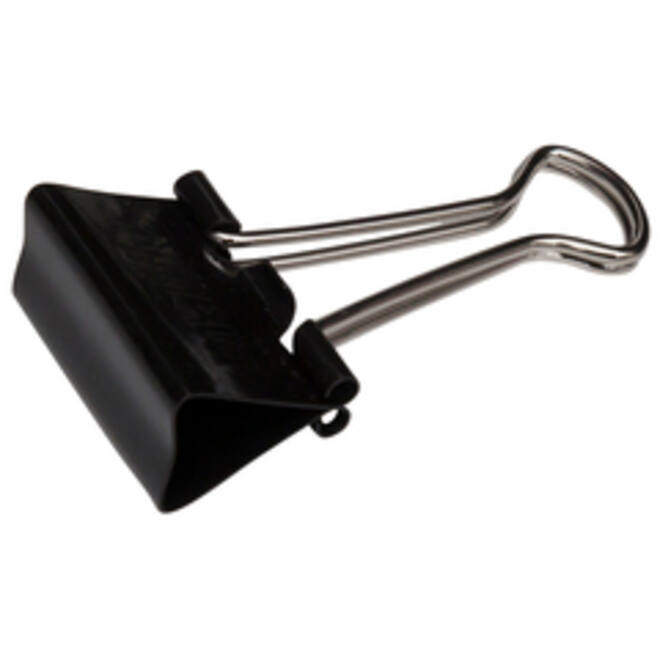 Papierklem MAUL 215 foldback 25mm capaciteit 9mm zwart