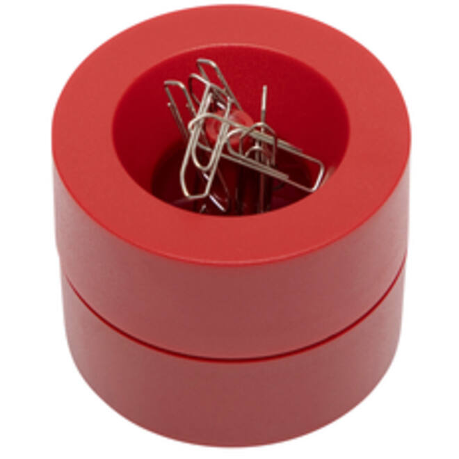 Papercliphouder MAUL Pro Ø73mmx60mm rood