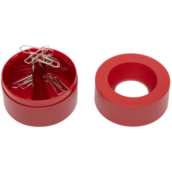 Papercliphouder MAUL Pro Ø73mmx60mm rood