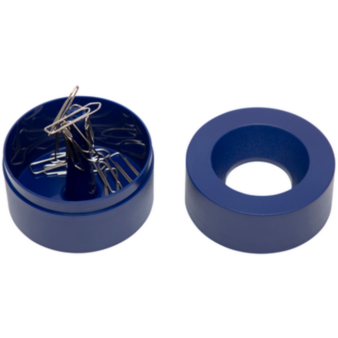 Papercliphouder MAUL Pro Ø73mmx60mm blauw