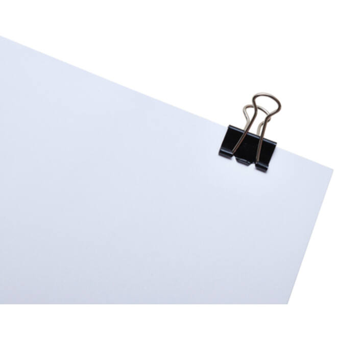 Papierklem MAUL 215 foldback 19mm capaciteit 7mm zwart