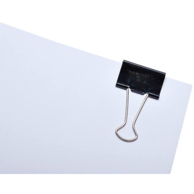 Papierklem MAUL 215 foldback 32mm capaciteit 13mm zwart