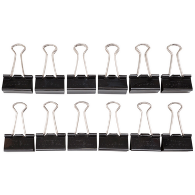 Papierklem MAUL 215 foldback 32mm capaciteit 13mm zwart