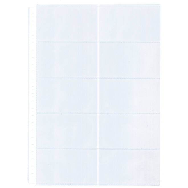 Showtas Kangaro A4 23-gaats PP 0.12mm voor 10 visitekaartjes 10 stuks