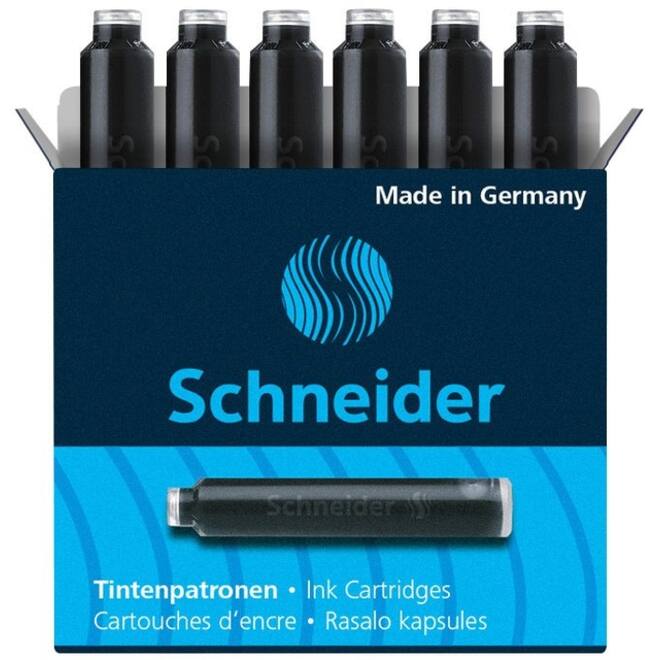 Inktpatroon Schneider din zwart doos à 6 stuks
