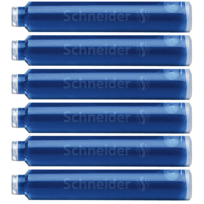 Inktpatroon Schneider din blauw doos à 6 stuks