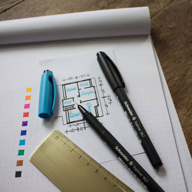Fineliner Schneider 967 0.4mm zwart