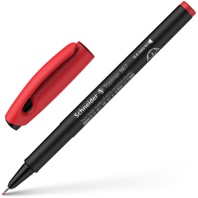 Fineliner Schneider 967 0.4mm rood