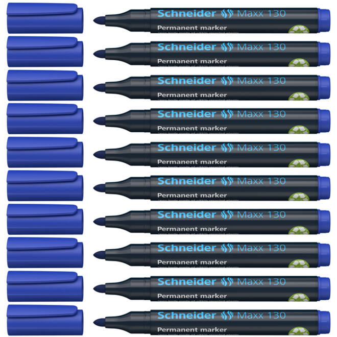 Viltstift Schneider Maxx 130 rond 1-3mm blauw