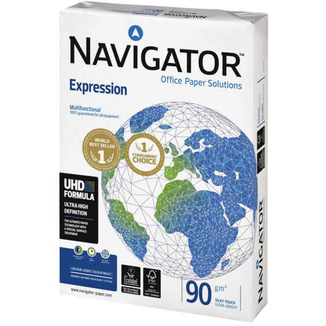 Kopieerpapier Navigator Expression A4 90gr wit 500vel