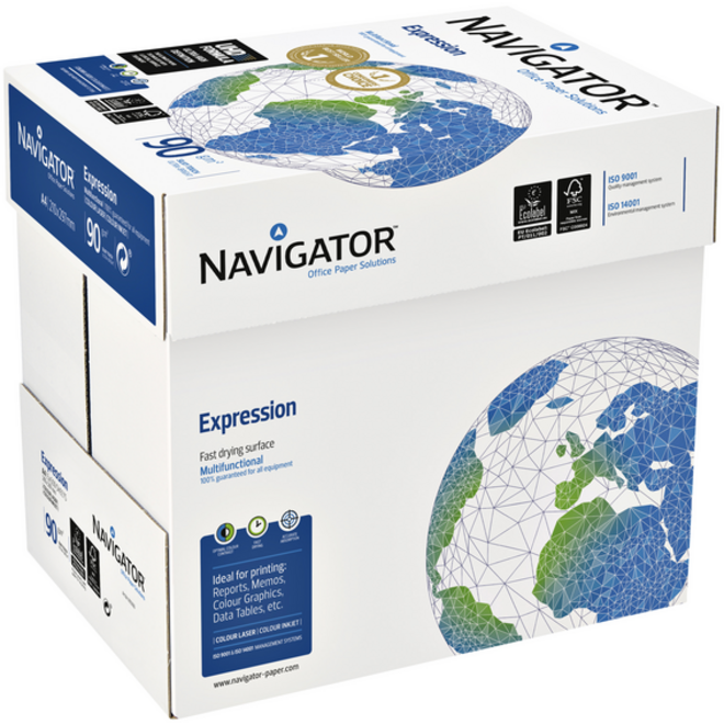 Kopieerpapier Navigator Expression A4 90gr wit 500vel