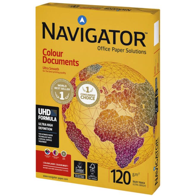 Kopieerpapier Navigator Colour Documents A4 120gr wit 250vel