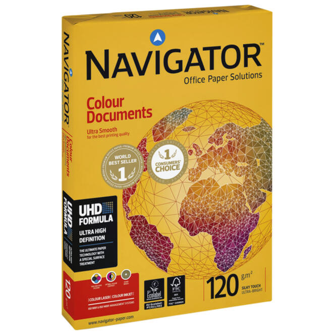 Kopieerpapier Navigator Colour Documents A4 120gr wit 250vel