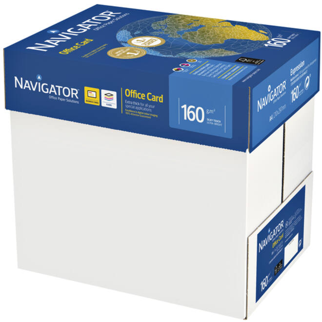 Kopieerpapier Navigator Office Card A4 160gr wit 250vel