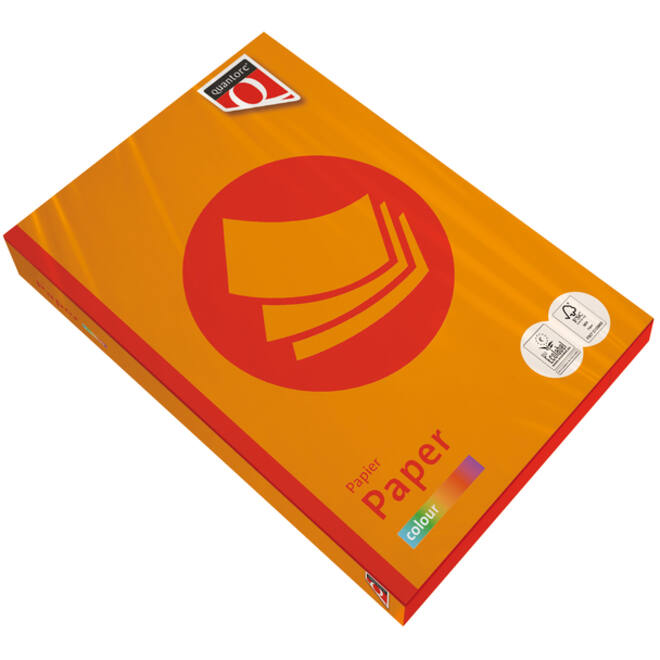 Kopieerpapier Quantore Colour A4 80gr oranje 500 vel