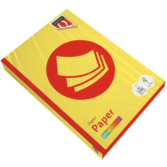 Kopieerpapier Quantore Colour A4 80gr zwavelgeel 500 vel