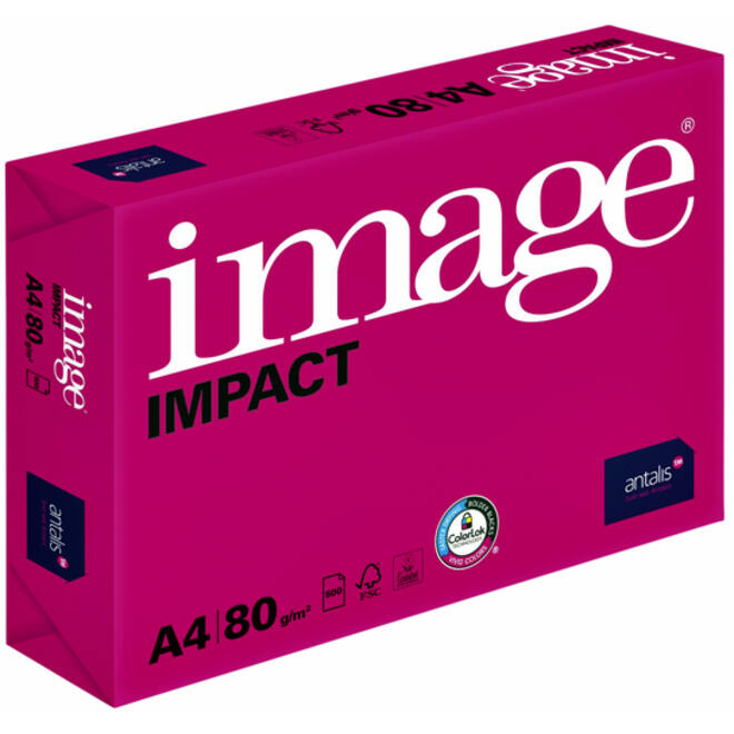 Kopieerpapier Image Impact A4 80gr wit 500vel