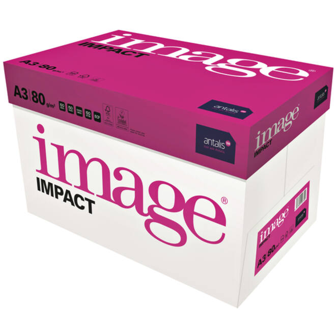 Kopieerpapier Image Impact A3 80gr wit 500vel