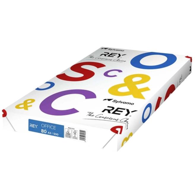 Kopieerpapier Rey Office A3 80gr wit 500vel