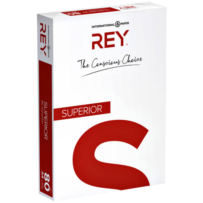 Kopieerpapier Rey Superior A4 80gr wit 500vel