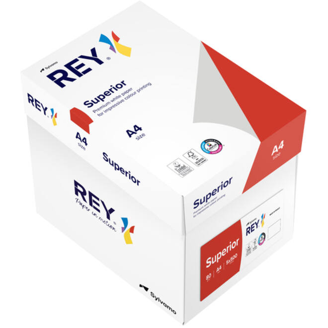 Kopieerpapier Rey Superior A4 80gr wit 500vel