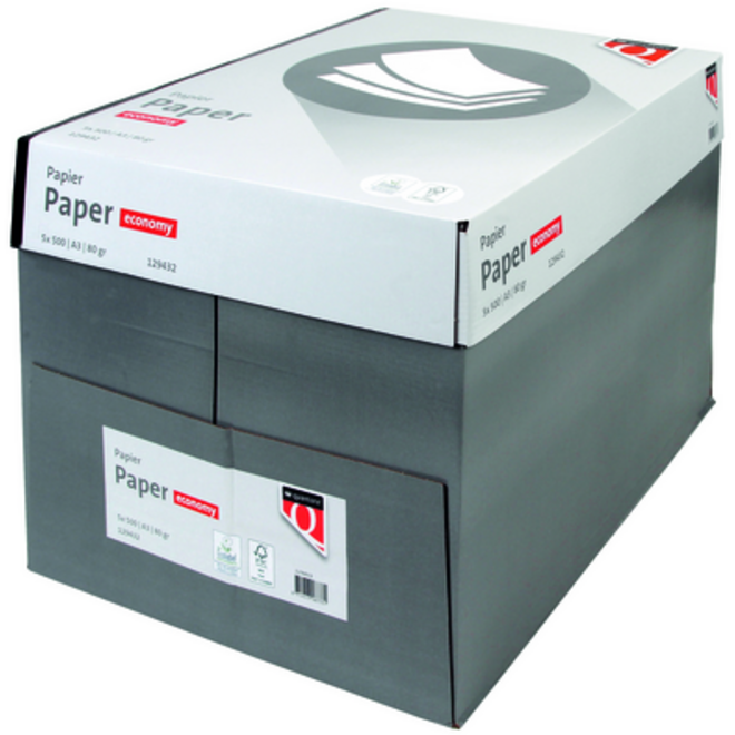 Kopieerpapier Quantore Economy A3 80gr wit 500vel