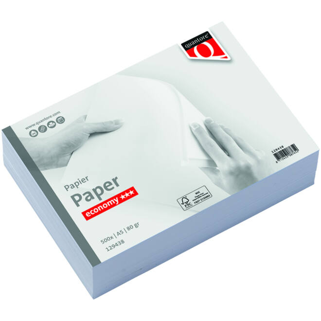 Kopieerpapier Quantore Economy A5 80gr wit 500vel