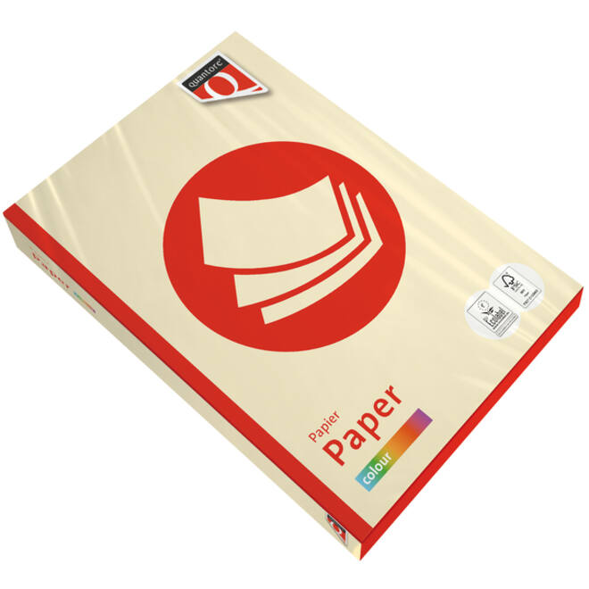 Kopieerpapier Quantore Colour A4 120gr ivoor 250 vel